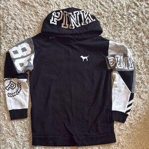 PINK Victoria's Secret colorblock hoodie w/pockets